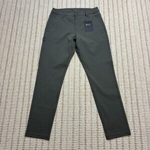 NWT BYLT Premium Basics Everyday Pants 2.0 Slim Fit Stretch Charcoal Gray 33
